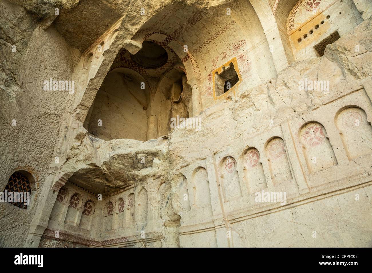 Dark Church, Goreme Open Air Museum, Goreme, Cappadocia, Turchia Foto Stock