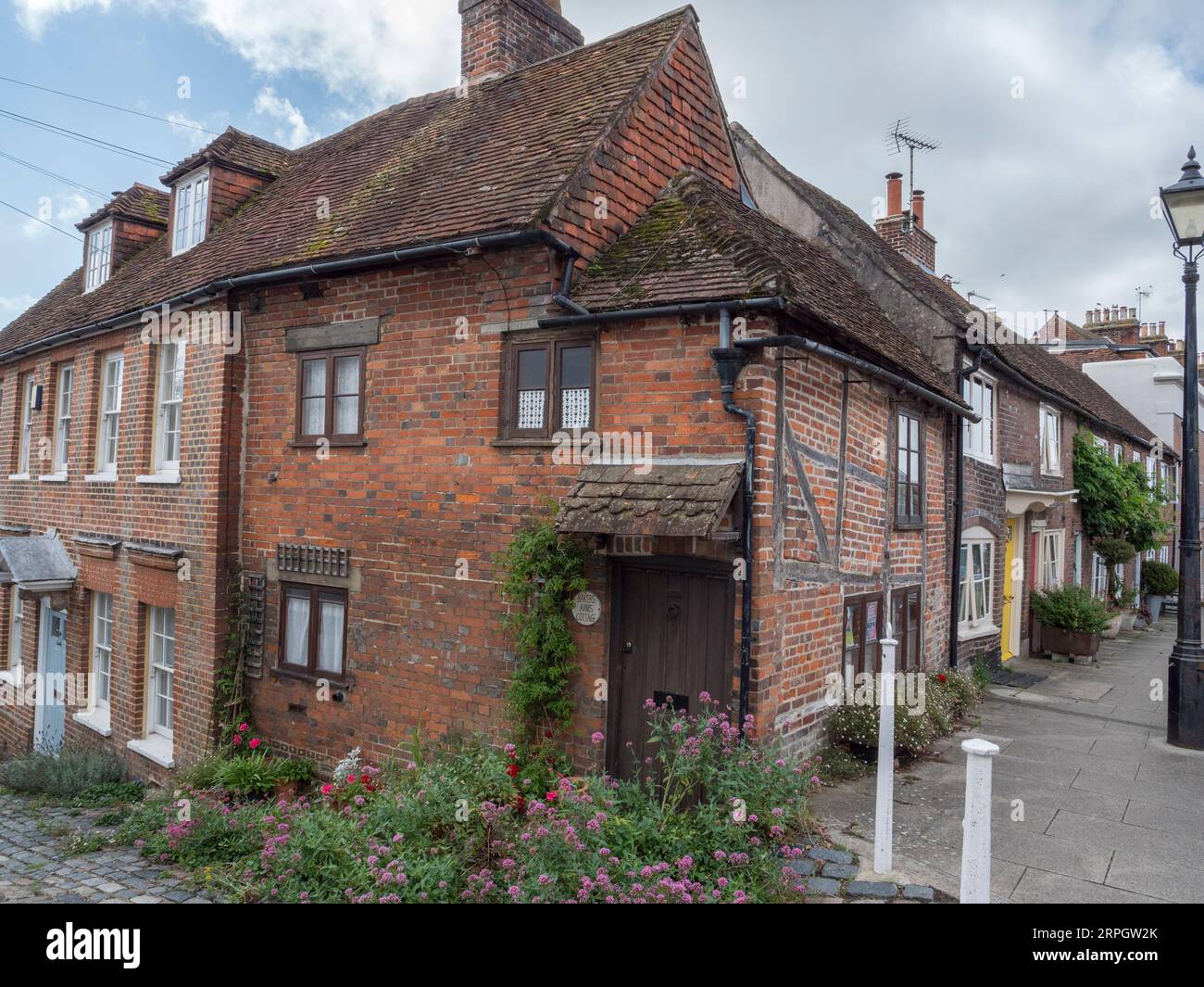 The Little House (Bakers Arms Cottage) in Maltravers Street ad Arundel, West Sussex, Regno Unito. Foto Stock