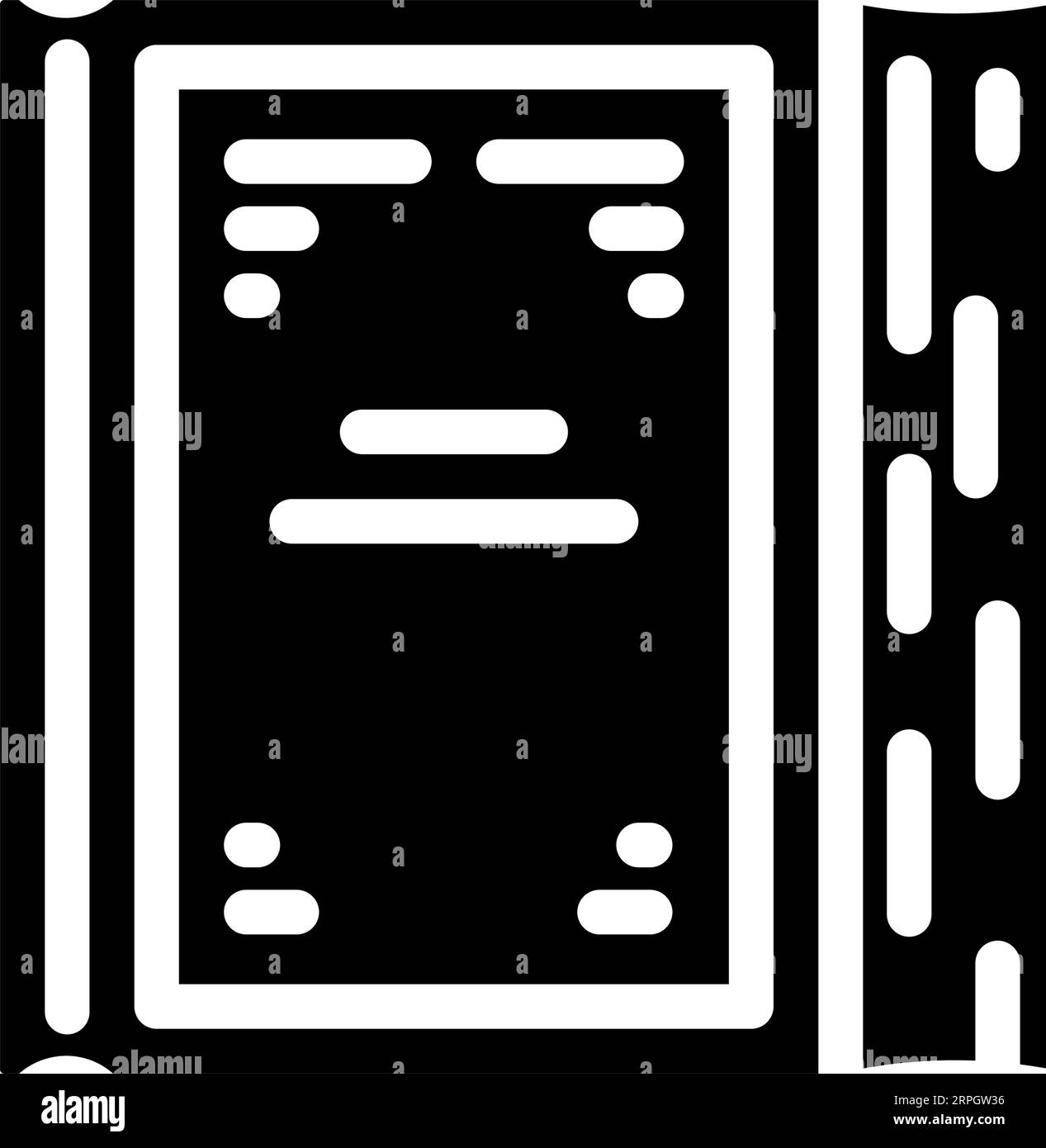 libro di preghiere ebraico siddur glifo icona illustrazione vettoriale Illustrazione Vettoriale