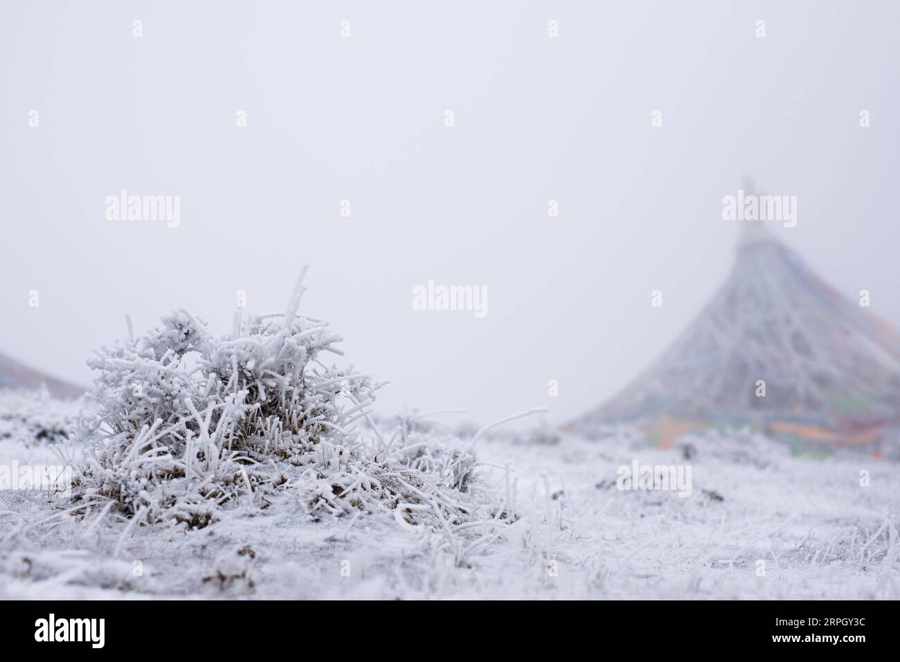 191024 -- XINING, 24 ottobre 2019 -- foto scattata il 24 ottobre 2019 mostra lo scenario del Qunjia National Forest Park nella contea di Huangzhong, nella provincia del Qinghai della Cina nord-occidentale. CHINA-QINGHAI-QUNJIA NATIONAL FOREST PARK-SCENIC CN WUXGANG PUBLICATIONXNOTXINXCHN Foto Stock