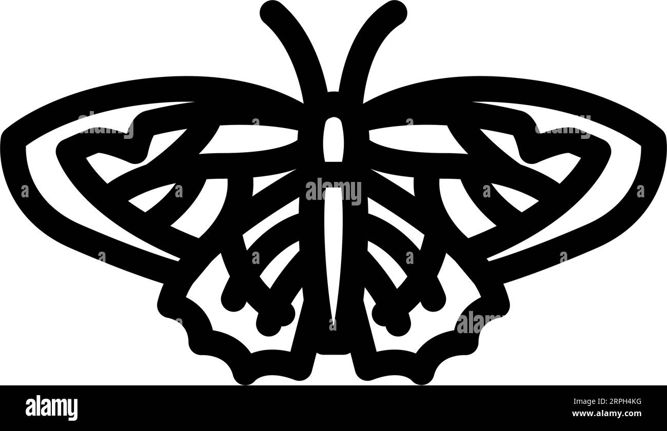 illustrazione vettoriale icona linea estiva viceré Illustrazione Vettoriale