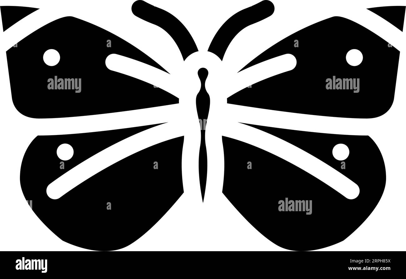 illustrazione vettore icona glyph bianco cavolo estate Illustrazione Vettoriale