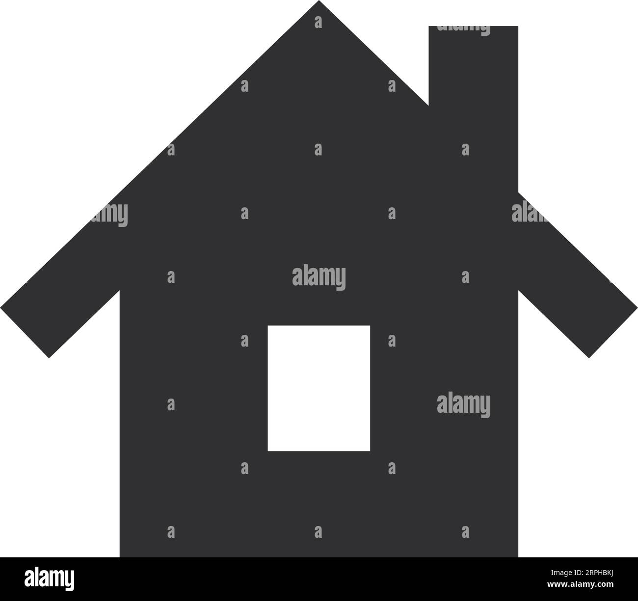 Icona Home. Simbolo della casa nera. Segno homepage Illustrazione Vettoriale