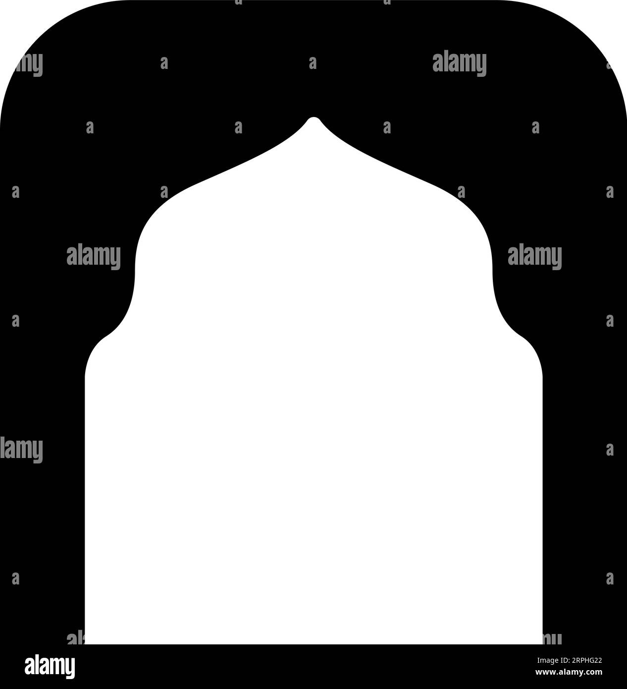 Porta decorata in stile medio orientale Illustrazione Vettoriale