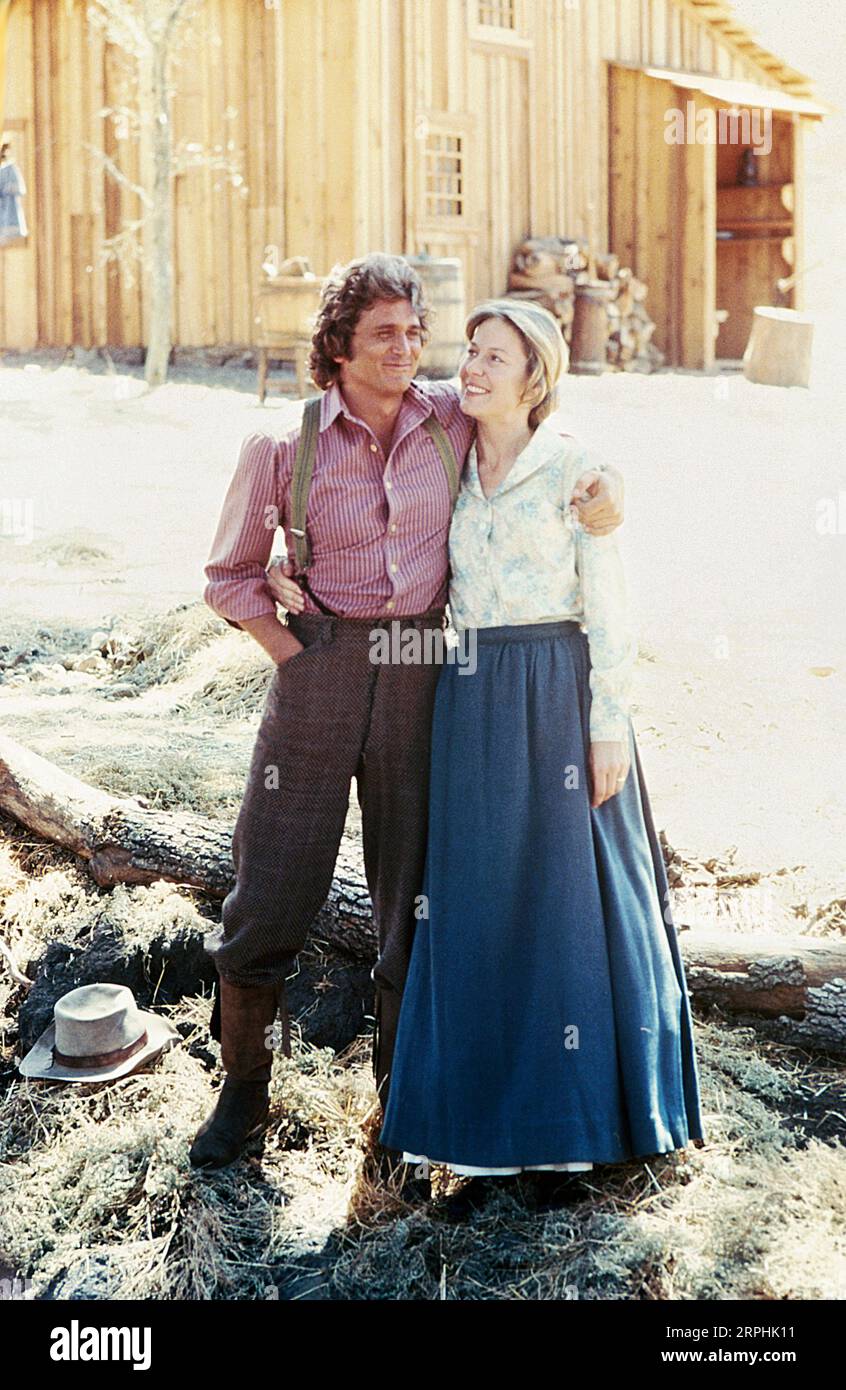 LITTLE HOUSE on the PRAIRIE Michael Landon Melissa Gilbert Foto Stock