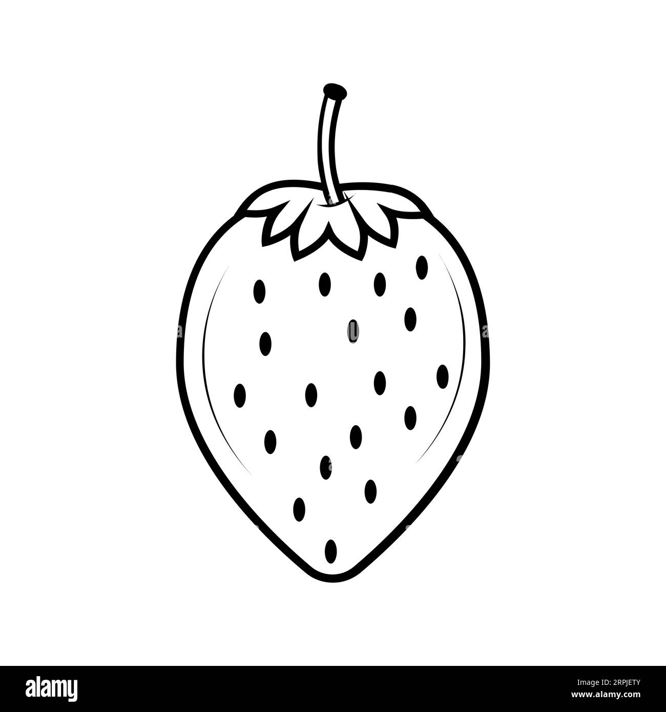 Icona vettoriale modificabile e ridimensionabile STRAWBERRY Illustrazione Vettoriale