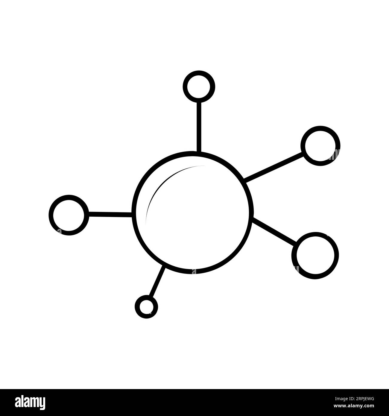 Icona vettore modificabile e ridimensionabile SENZA SOLFATO Illustrazione Vettoriale