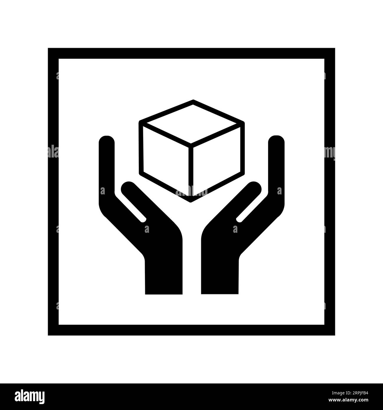 Utilizzare l'icona vettore modificabile e ridimensionabile con i simboli della confezione Illustrazione Vettoriale