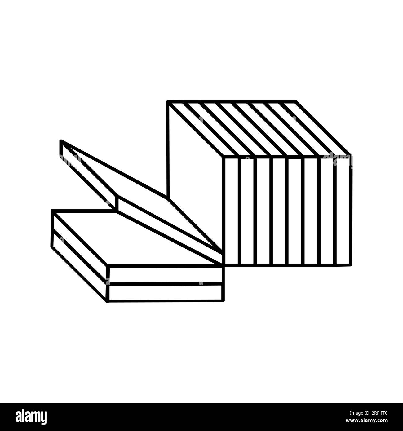 Icona BREAD Editable e Resizeable Vector Illustrazione Vettoriale