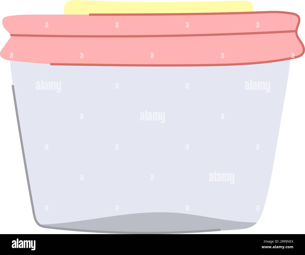 illustrazione vettoriale del cartone animato del contenitore di vetro sano Illustrazione Vettoriale