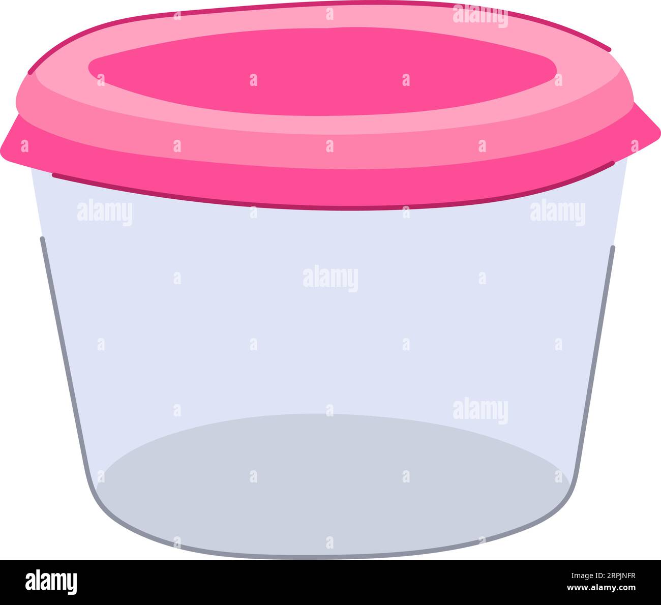 illustrazione vettoriale del cartone animato del contenitore in vetro trasparente Illustrazione Vettoriale