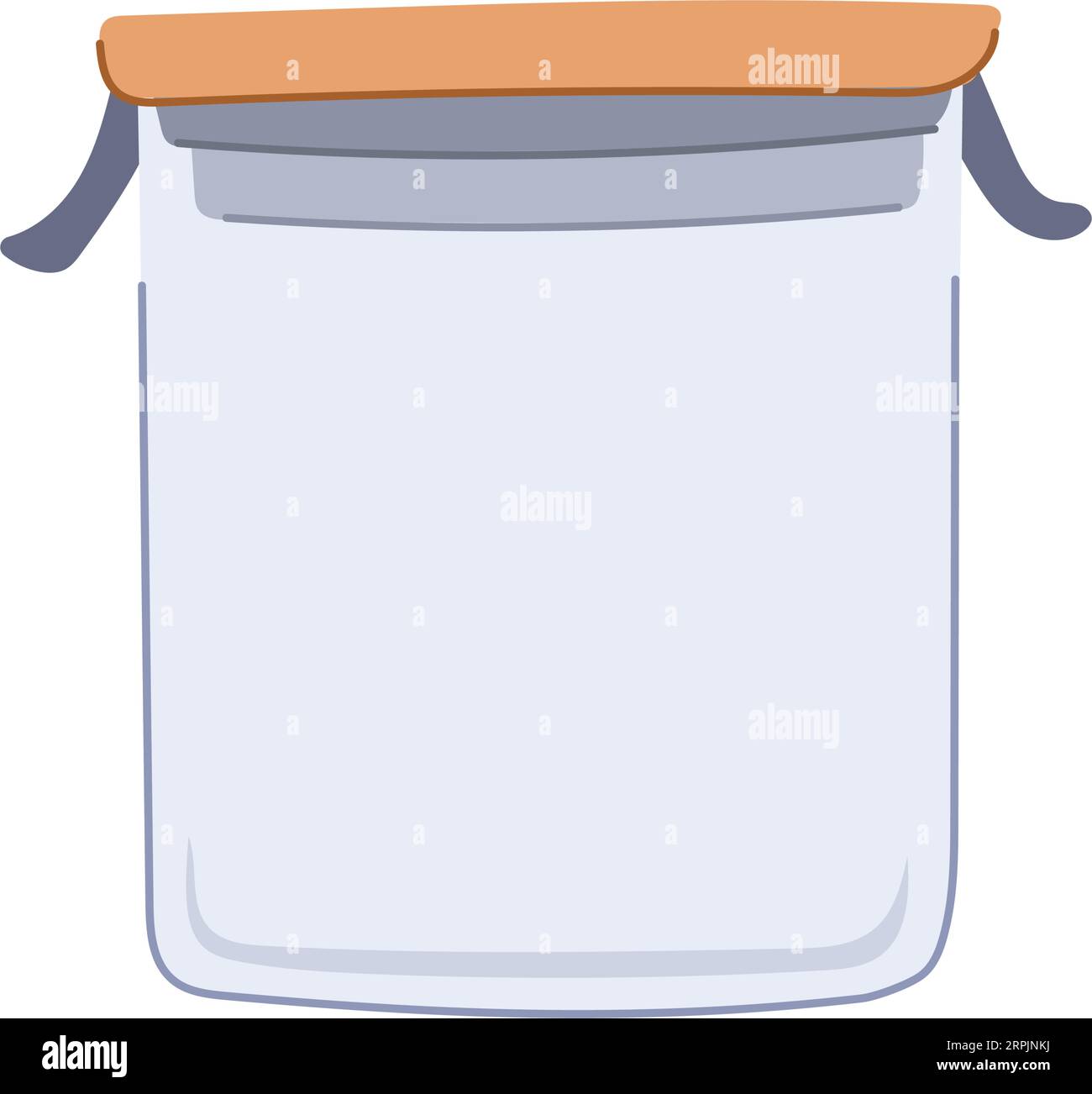 illustrazione vettoriale cartone animato contenitore in vetro da cucina Illustrazione Vettoriale
