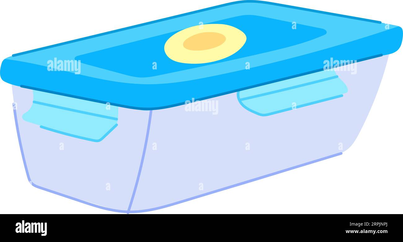 illustrazione vettoriale cartone animato contenitore in vetro per alimenti Illustrazione Vettoriale