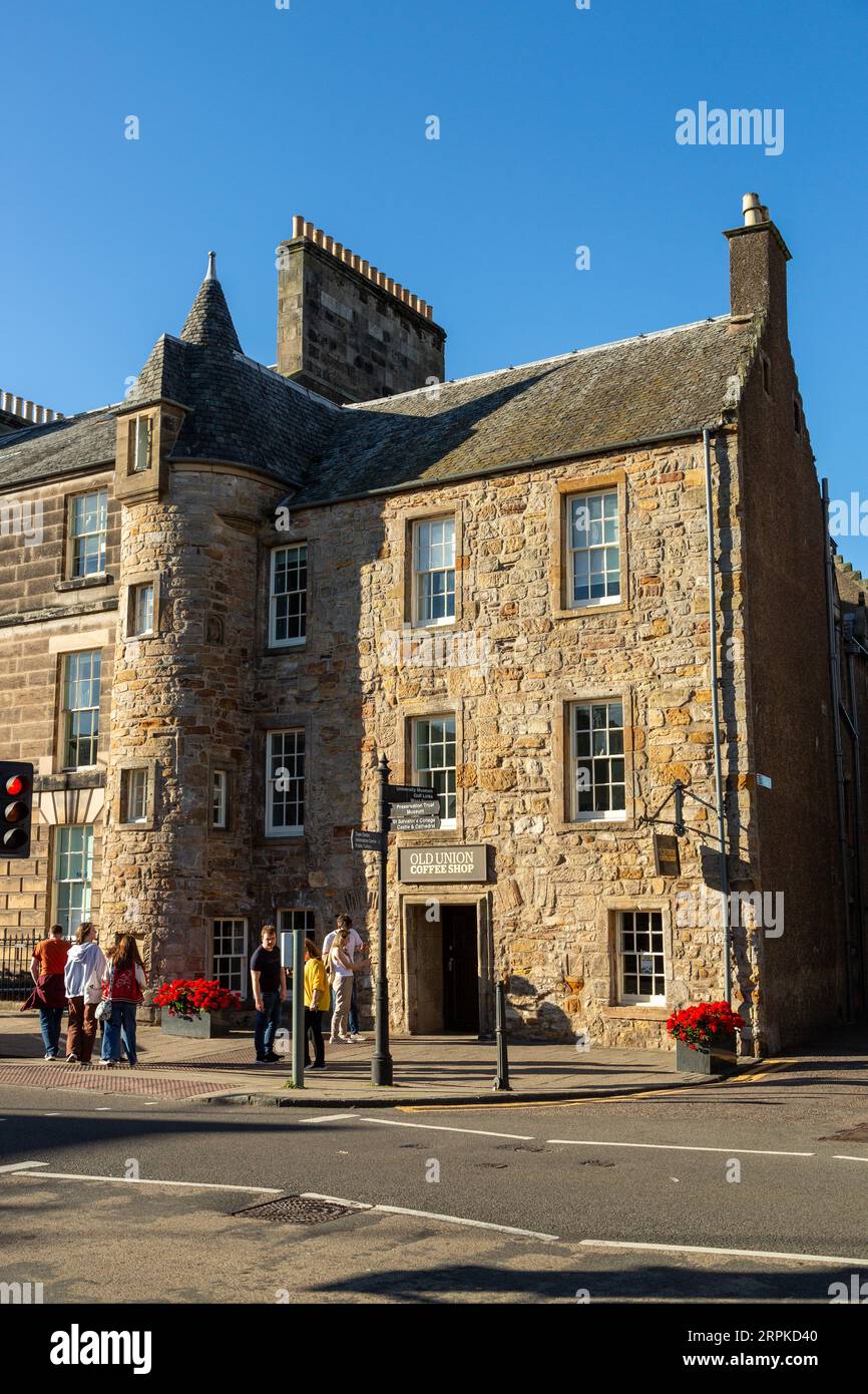L'Associazione degli studenti gestisce l'Old Union Coffee Shop a St Andrews, Fife. Foto Stock