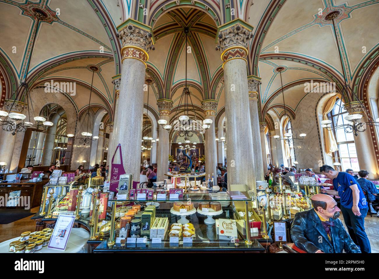 Il Cafe Central, Vienna, Austria Foto Stock