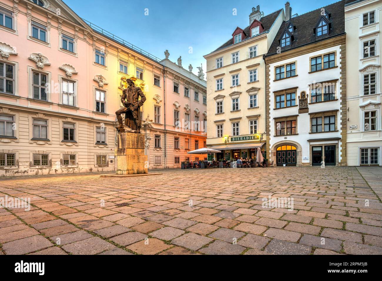 Judenplatz (Piazza ebraica), Vienna, Austria Foto Stock