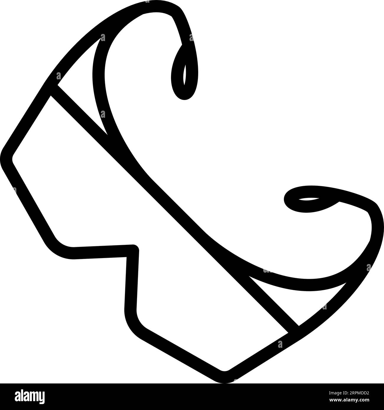 Icona degli occhiali di sicurezza Line Construction come contorno modificabile per il web design Illustrazione Vettoriale