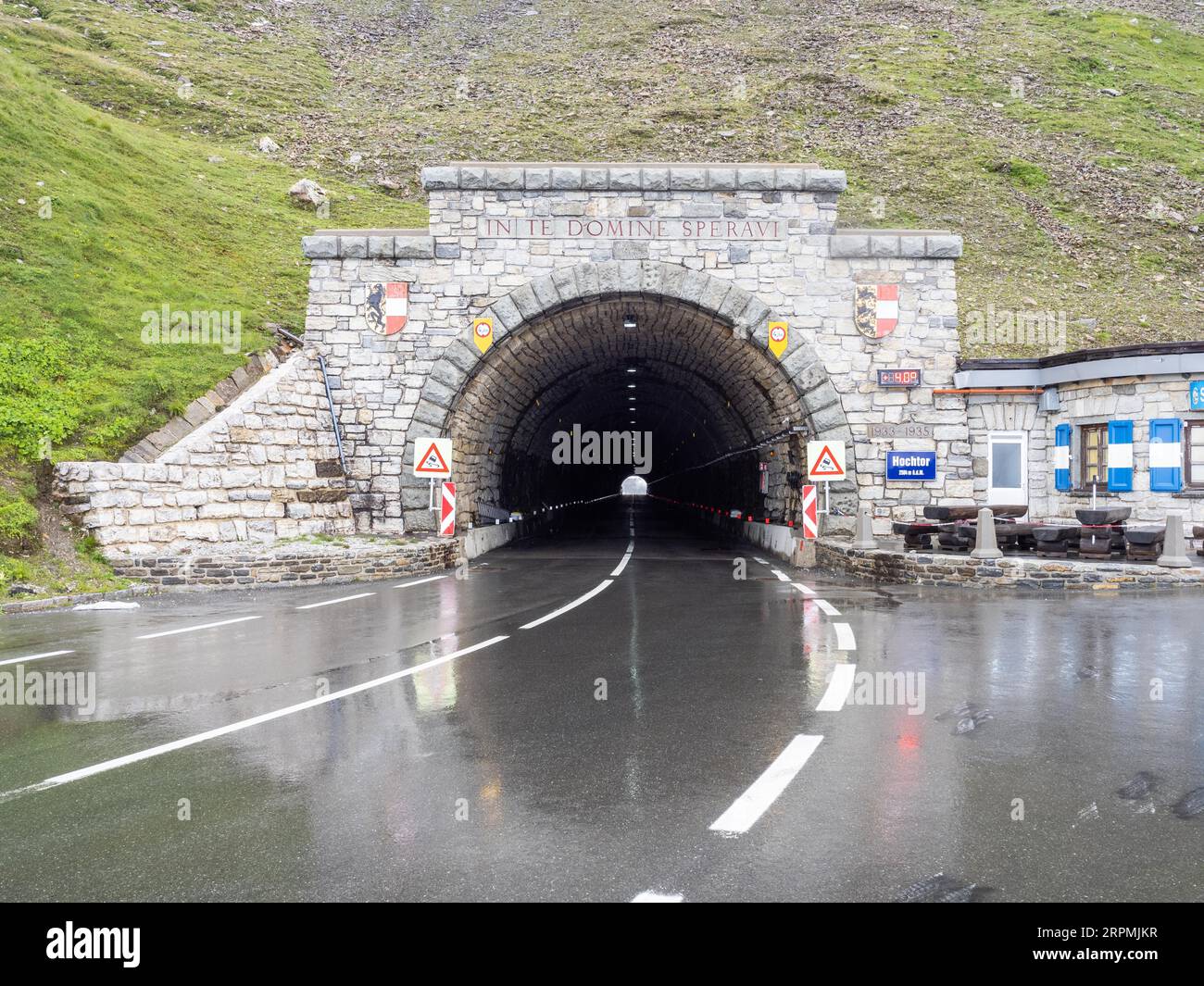 Tunnel-Hochtor, alta strada alpina Grossglockner, Parco Nazionale degli alti Tauri, Austria Foto Stock