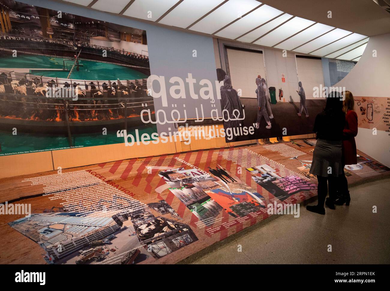 200219 -- NEW YORK, 19 febbraio 2020 -- i visitatori assistono all'anteprima mediatica della mostra Countryside, The Future al Guggenheim Museum di New York, negli Stati Uniti, il 19 febbraio 2020. La mostra, che durerà dal 20 febbraio al 14 agosto di quest'anno, contesta il presupposto che sia inevitabile una crescente urbanizzazione, esplorando cambiamenti radicali nei territori rurali, remoti e selvaggi collettivamente identificati come campagna. U.S.-NEW YORK-GUGGENHEIM MUSEUM-EXHIBITION WANGXYING PUBLICATIONXNOTXINXCHN Foto Stock