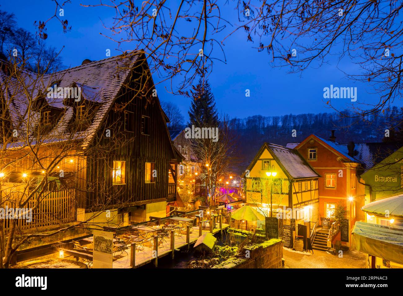 Schmilka Organic and National Park Refuge Foto Stock