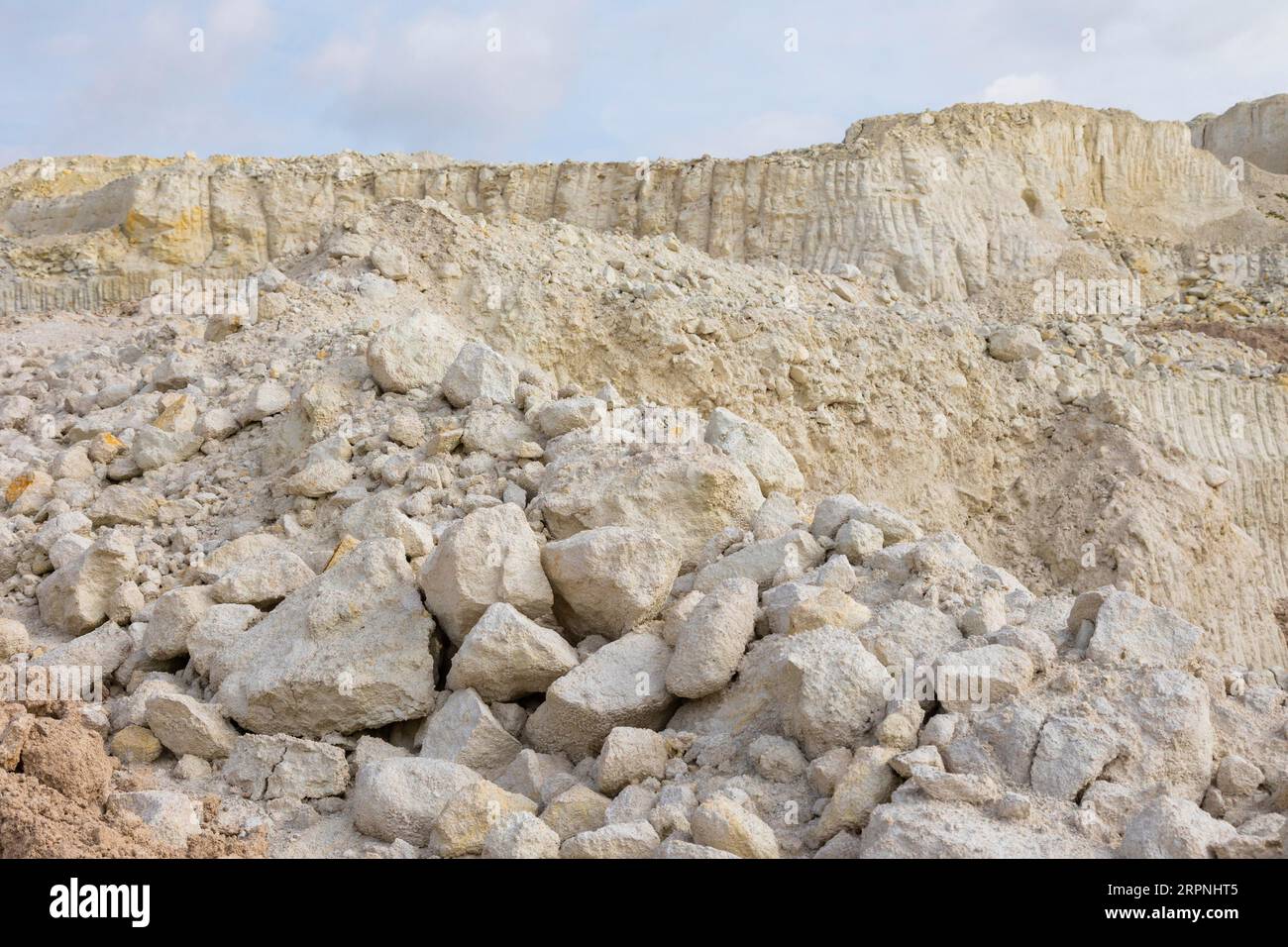 Schleben opencast mine Foto Stock