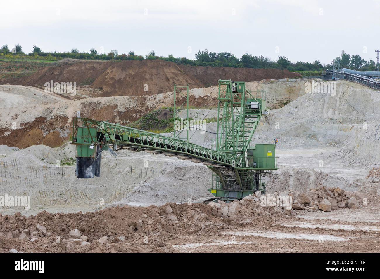 Schleben opencast mine Foto Stock