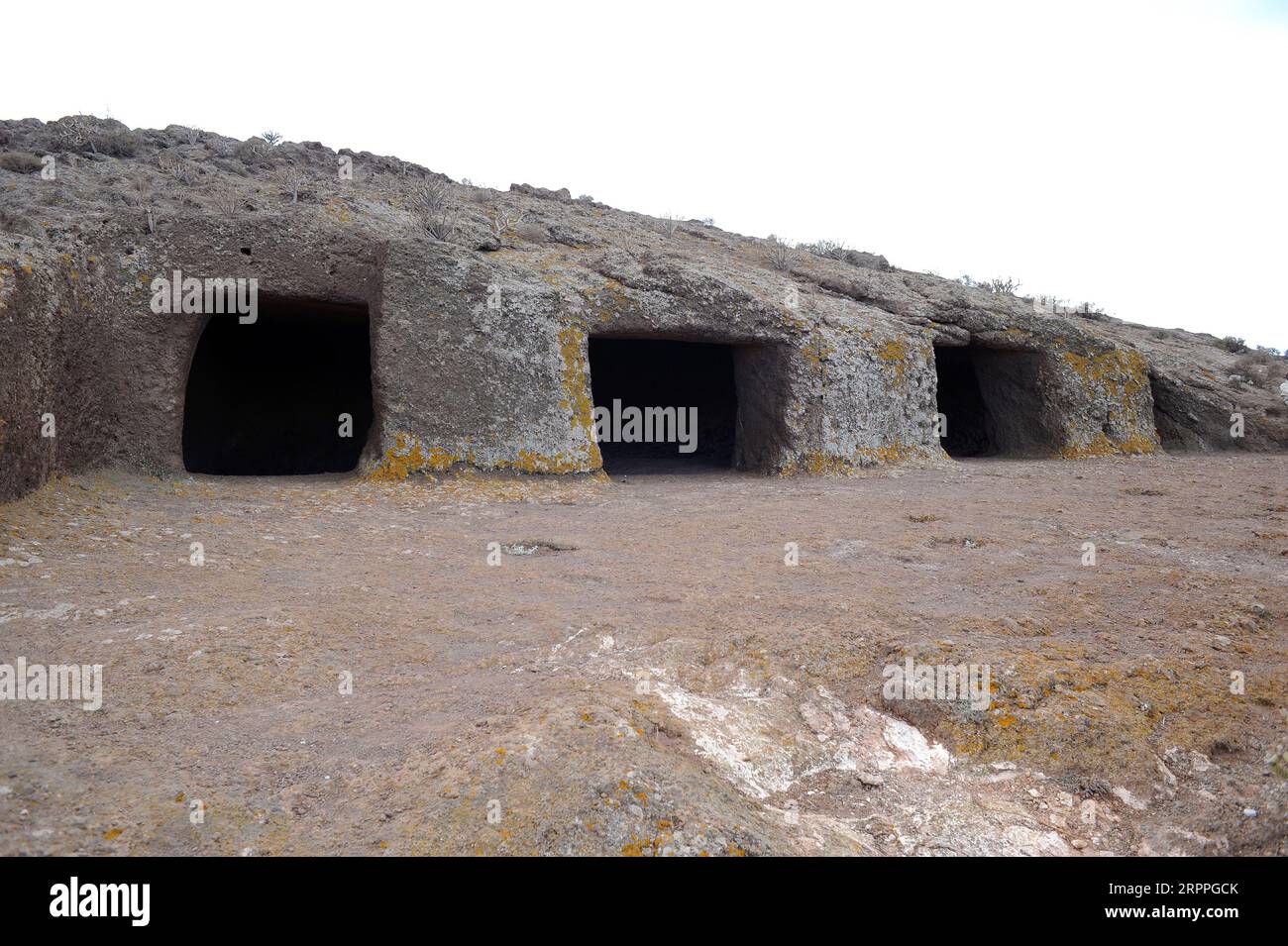 Cuatro Puertas è un monumento archeologico del comune di Telde, Gran Canaria, Isole Canarie, Spagna. Foto Stock