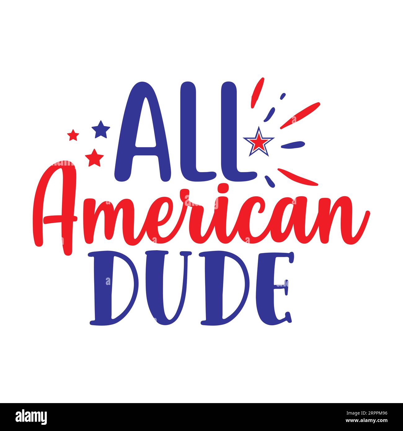 design t-shirt tipografico all american dude, stampa tee, calligrafia, lettering, disegni t-shirt, T-shirt silhouette Vol 1 Illustrazione Vettoriale