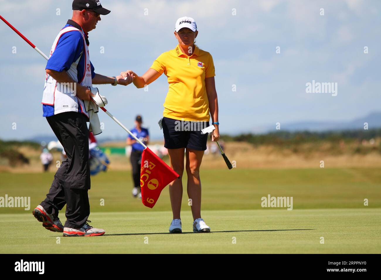 Stacy Lewis è stato nominato capitano della squadra statunitense per 2023 partite della Solheim Cup che si disputeranno dal 22 al 24 settembre al Finca Cortesin in Spagna. Qui Foto Stock