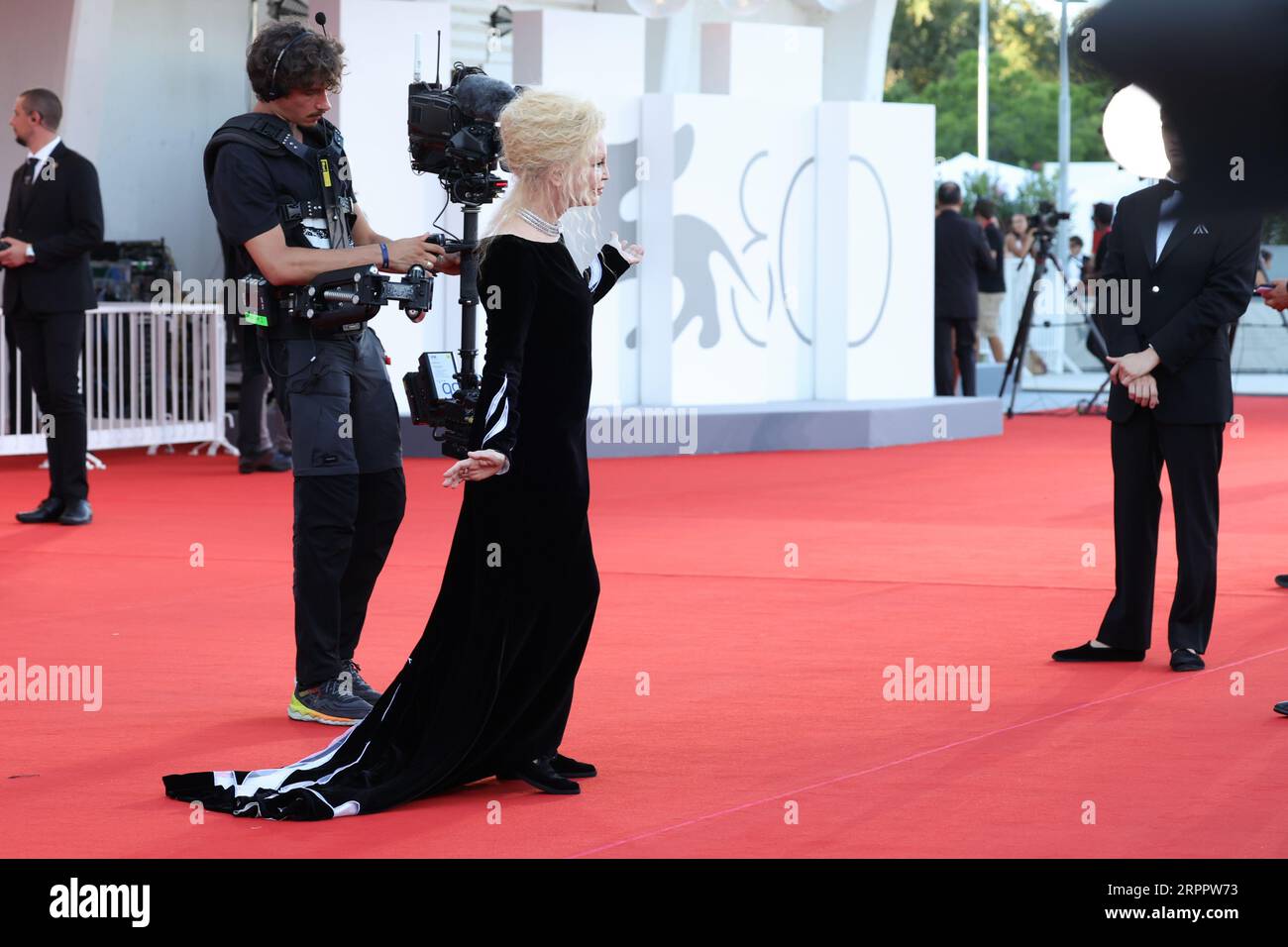 Patty Pravo partecipa ad un Red carpet per il film "Priscilla" alla 80° Mostra Internazionale d'Arte cinematografica di Venezia il 4 settembre 2023 a Venezia. ©Pho Foto Stock