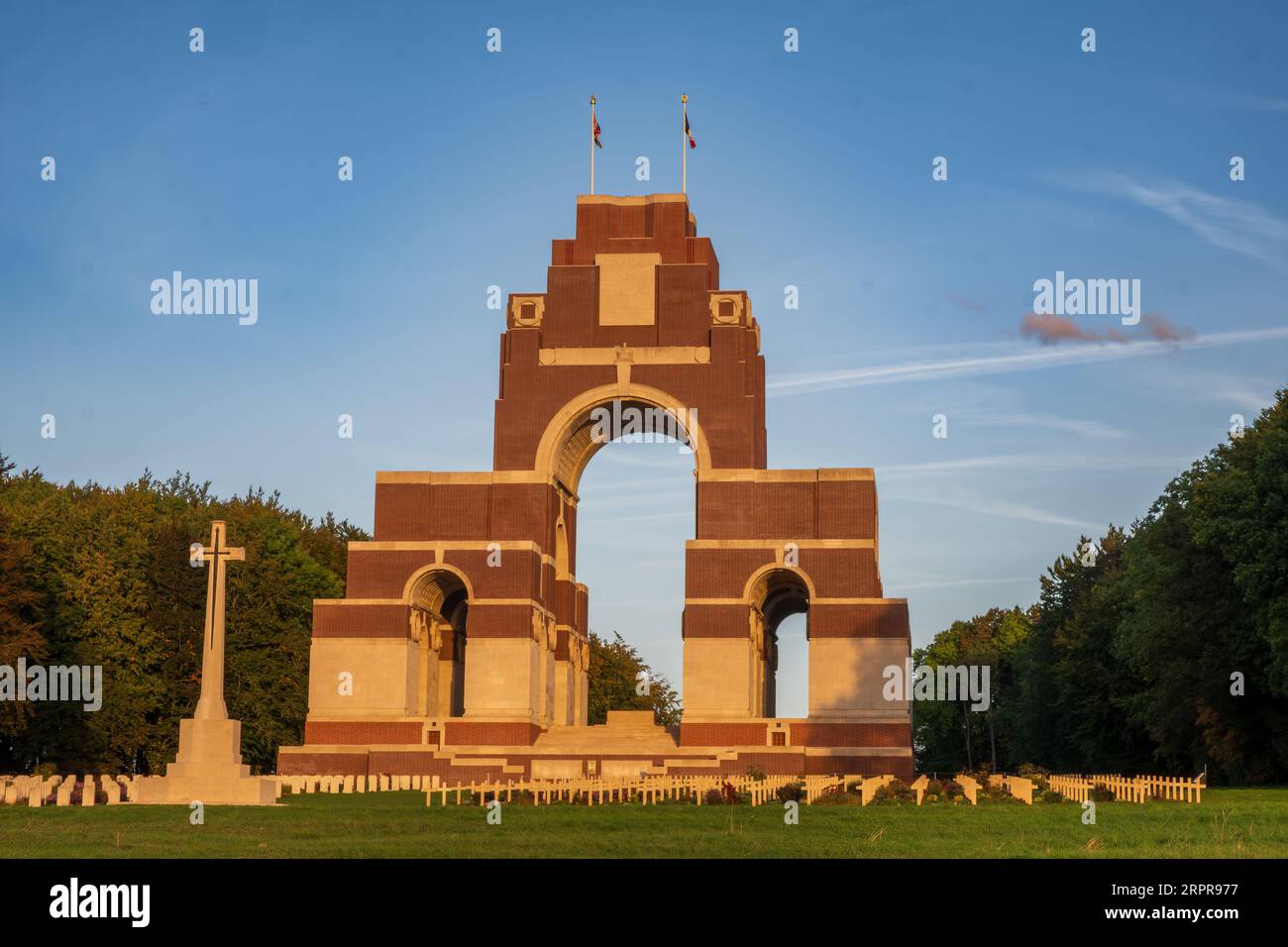 Thiepval Memoriale per la mancanza delle somme Foto Stock