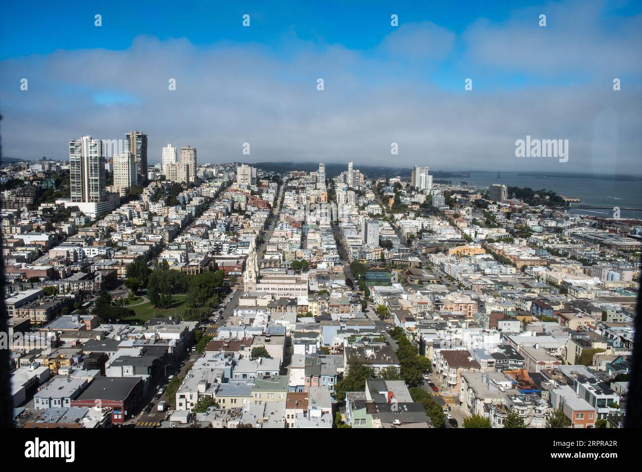 Vista dalla Coit Tower di San Francisco Foto Stock