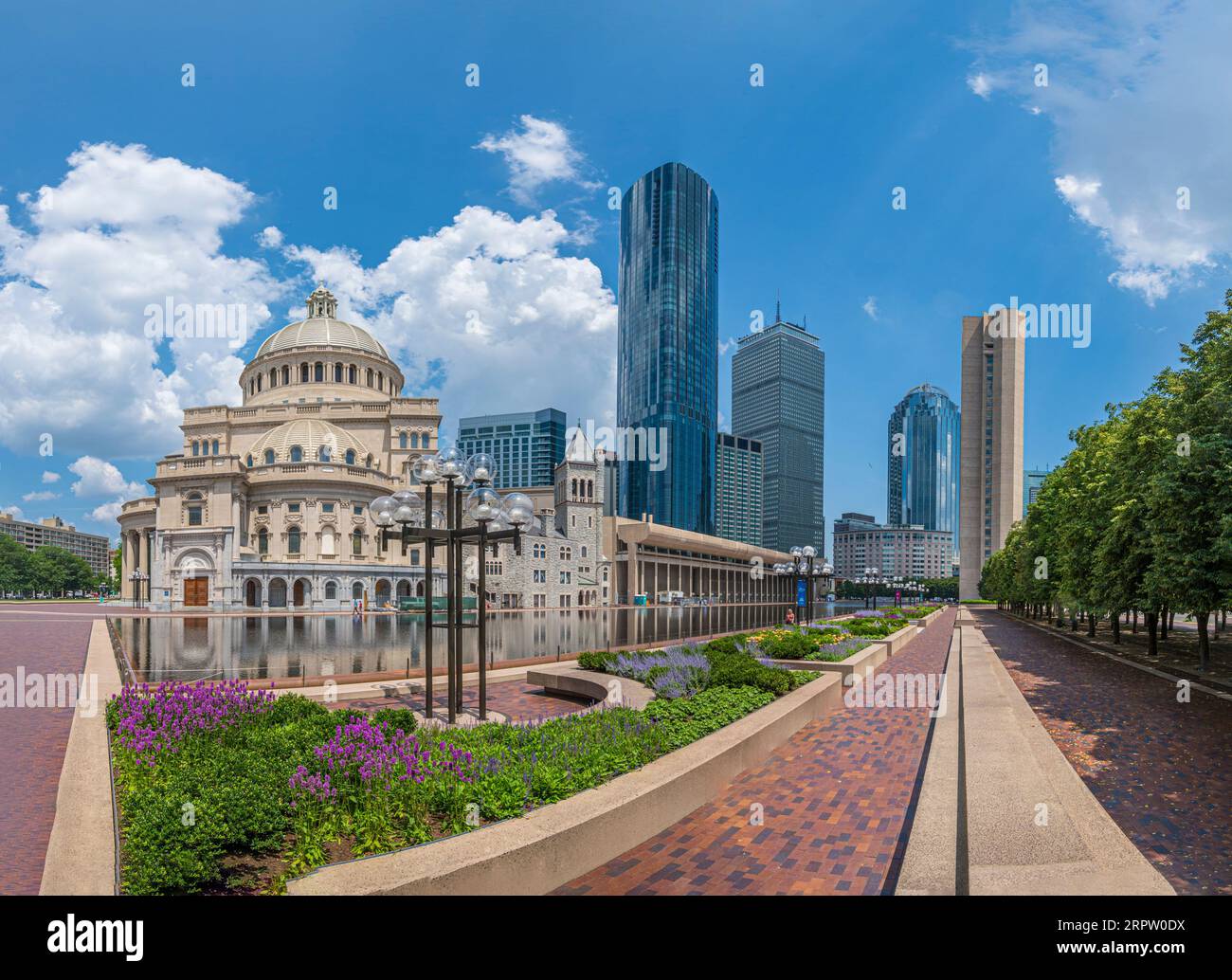 Christian Science Plaza, Boston Massachusetts, USA Foto Stock