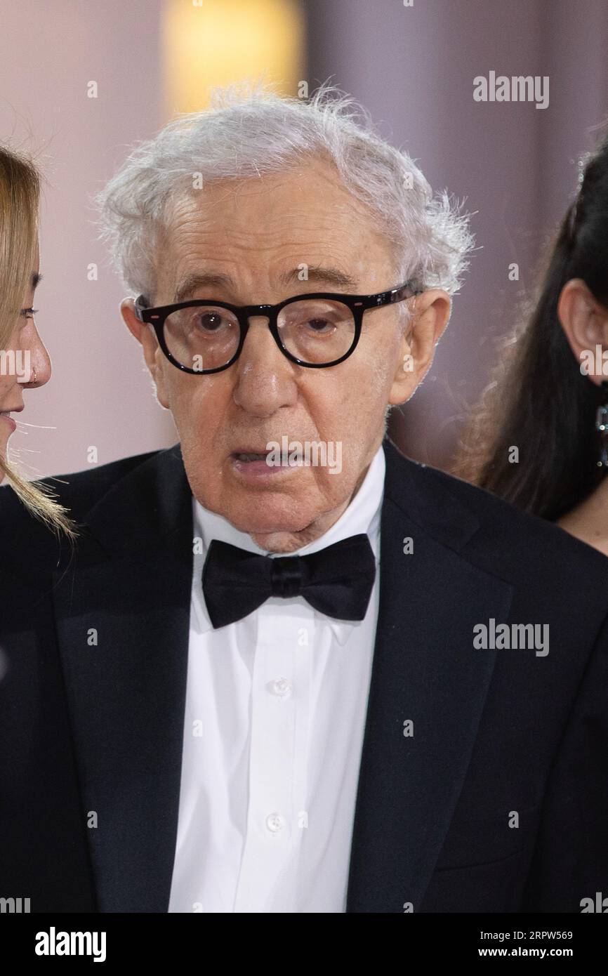 Venezia, Italia. 5 settembre 2023. VENEZIA, ITALIA. 4 settembre 2023: Woody Allen alla premiere di "Coup De Chance" al 80° Festival Internazionale del Cinema di Venezia. Foto: Kristina Afanasyeva/Featureflash credito: Paul Smith/Alamy Live News Foto Stock