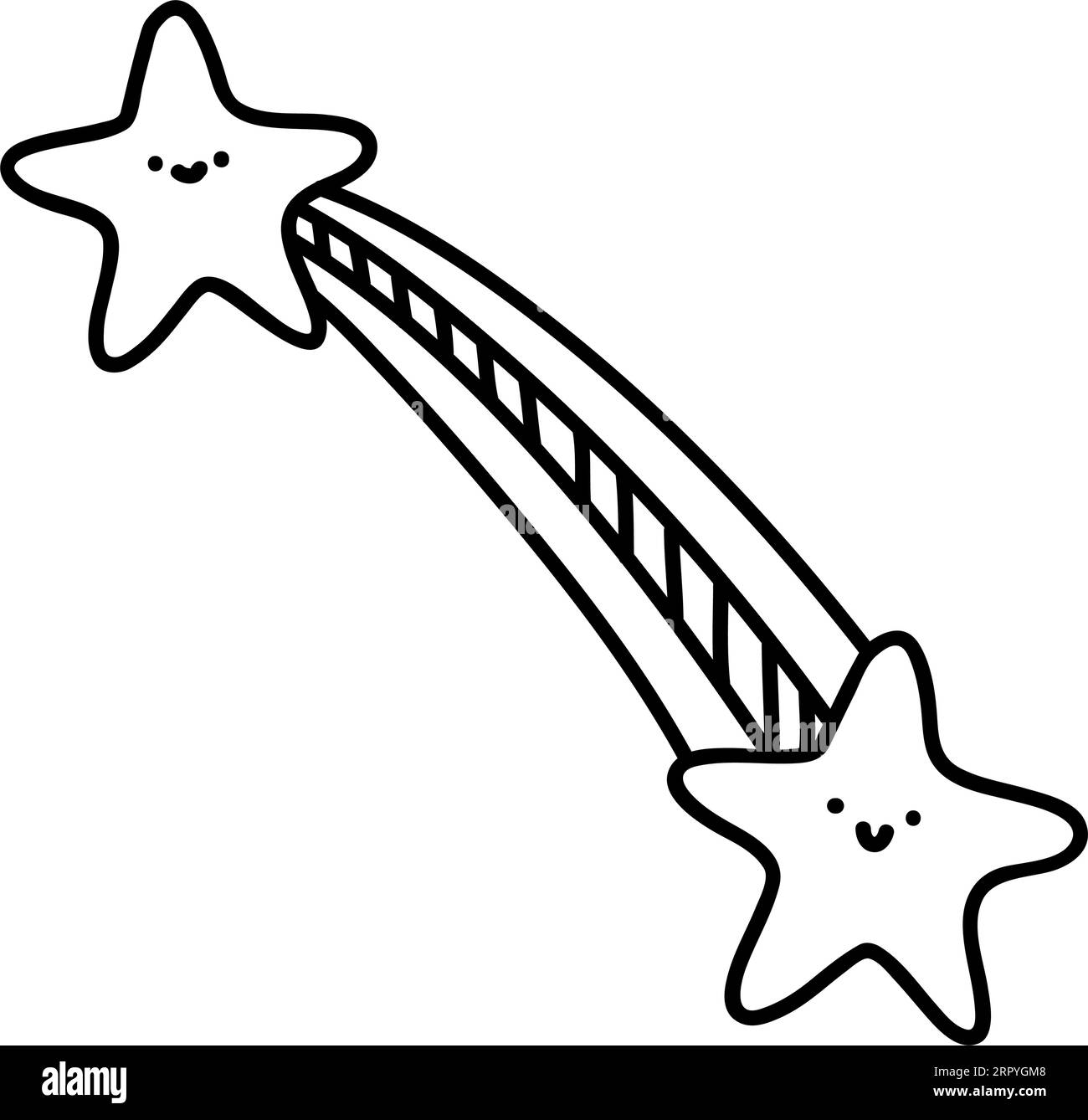 icona del doodle delle stelle del tiro Illustrazione Vettoriale