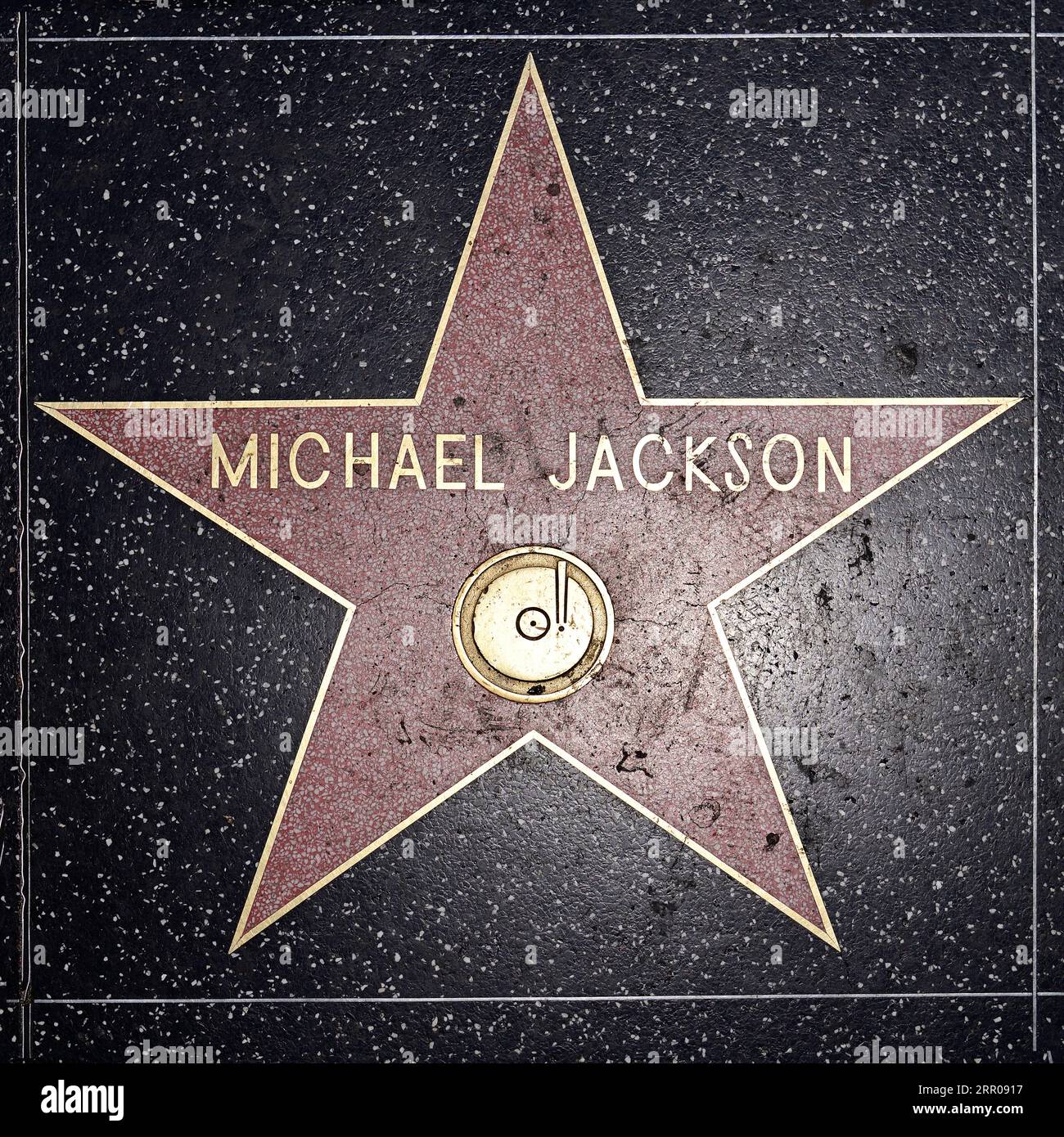 Hollywood Walk of Fame - Michael Jackson Foto Stock