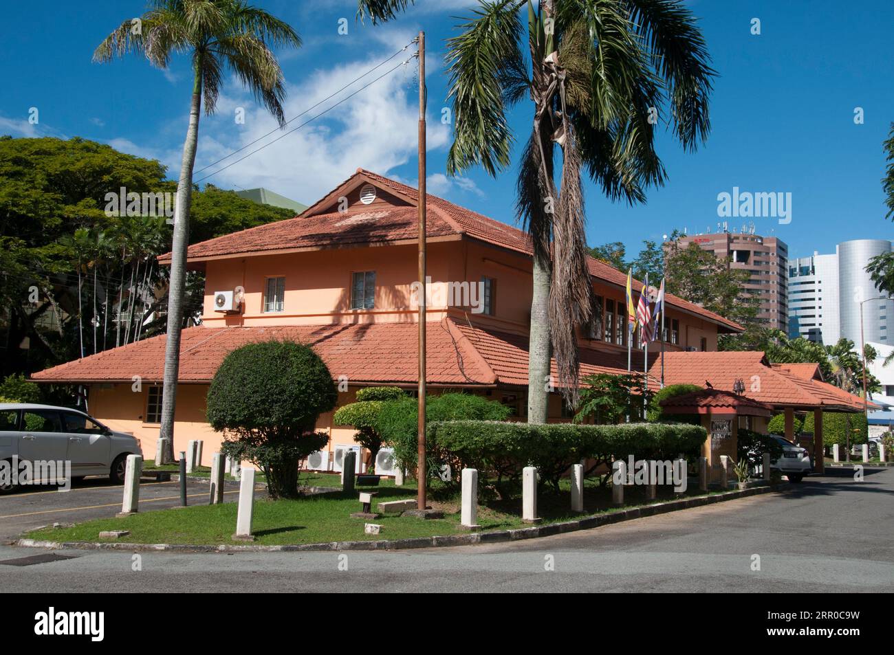 Edificio del Museo di epoca coloniale a Bandar Labuan, Isola di Labuan, Malesia Foto Stock