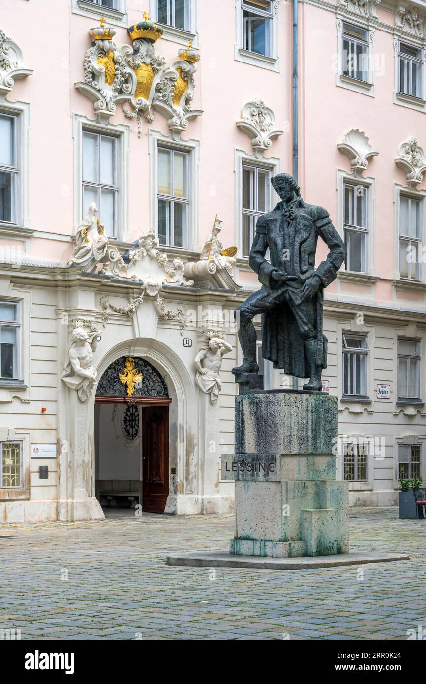 Judenplatz (Piazza ebraica), Vienna, Austria Foto Stock