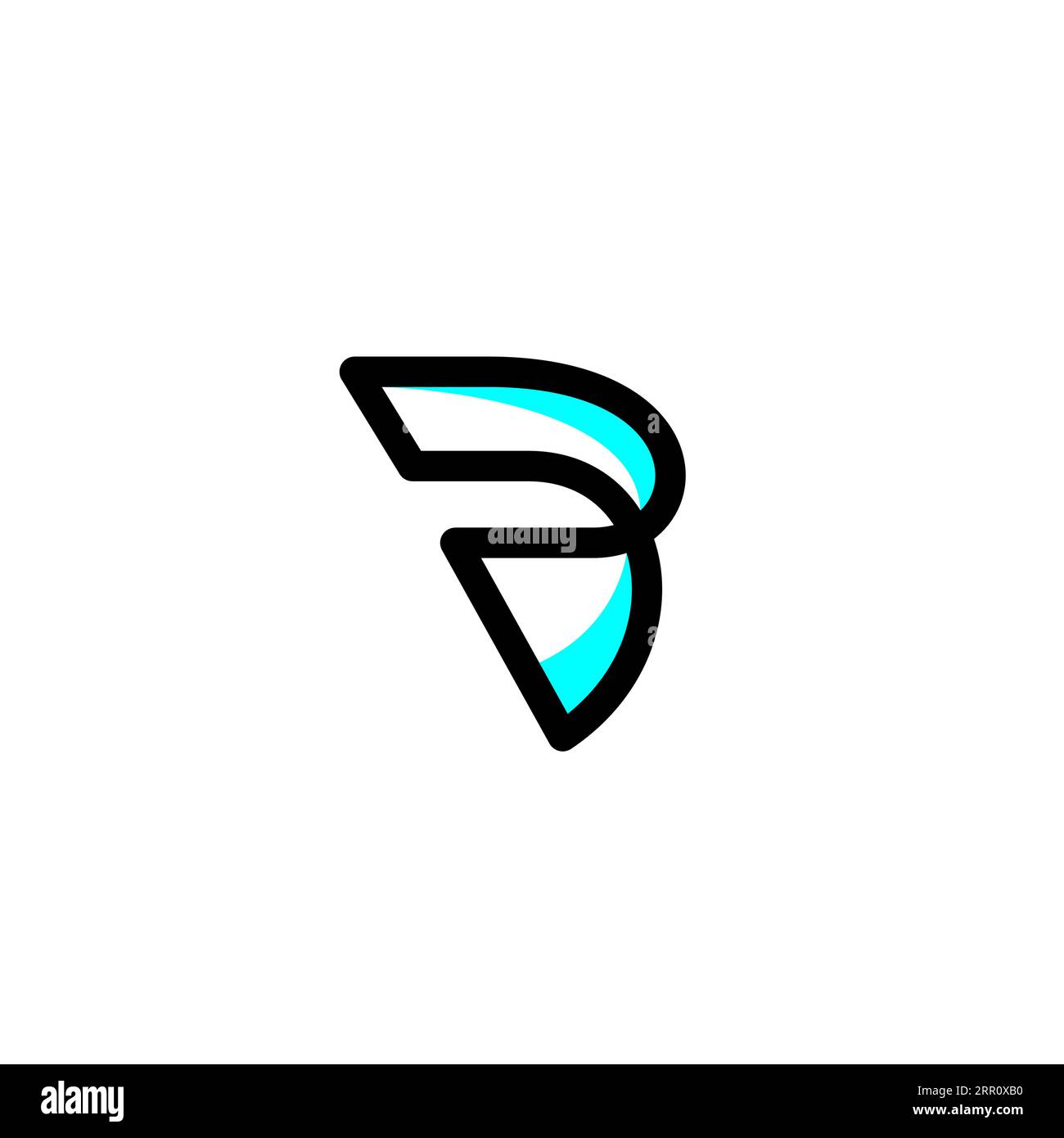 Logo PB Letter. Vettore icona PB Illustrazione Vettoriale