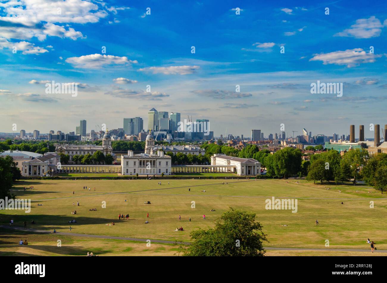 Greenwich è un borough di Londra, Inghilterra, sulle rive del Tamigi. Conosciuto per la sua storia marittima, è sede del Cutty Sark, un 1 restaurato Foto Stock