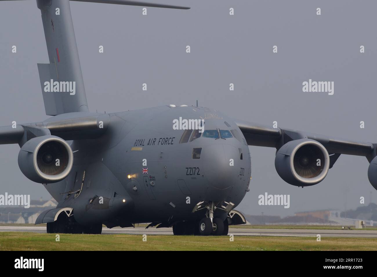 MC Donnell Douglas/Boeing, C-17, RAF Valley, Anglesey, Galles del Nord, Regno Unito. Foto Stock