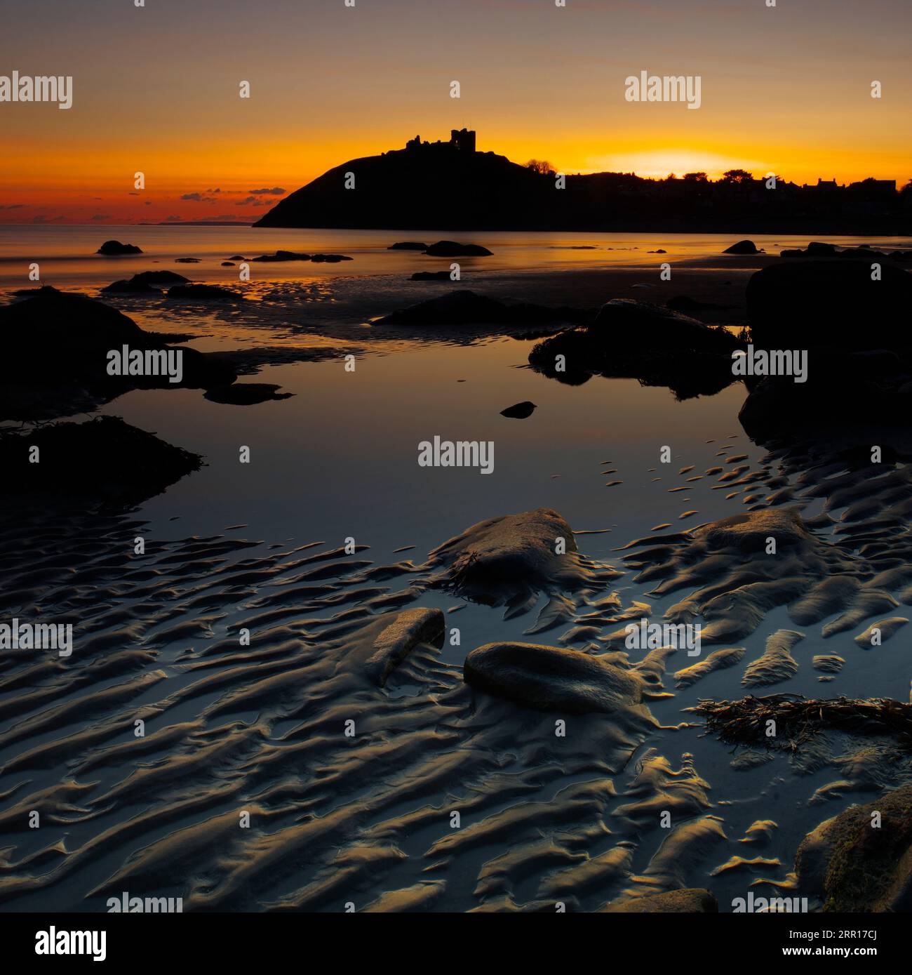 Criccieth, Castle, Tremadog Bay, penisola di Lleyn, Galles del Nord, Regno Unito. Foto Stock