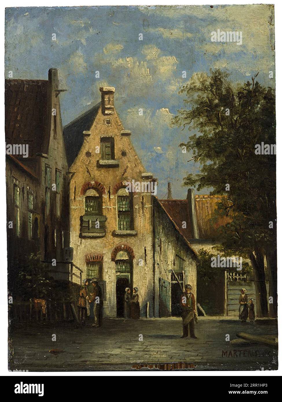 Straatje 1880 di Willem Johannes Martens Foto Stock