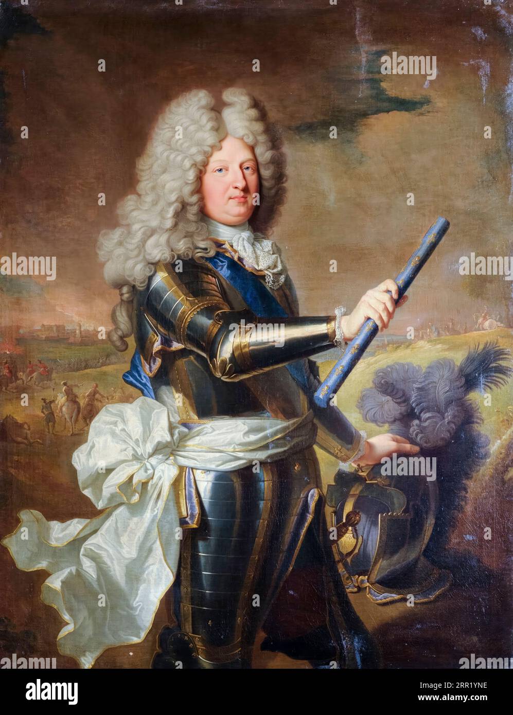 Louis de France, Delfino (1661-1711) noto come il Gran Delfino, ritratto dipinto ad olio su tela di Hyacinthe Rigaud, 1688 Foto Stock