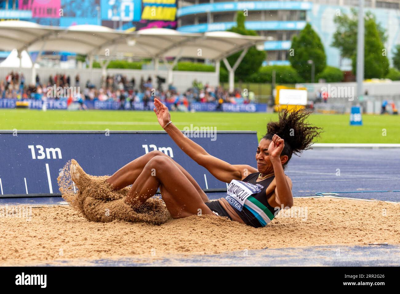 UK Athletics Championships Manchester 2023 Women Triple Jump Final Foto Stock