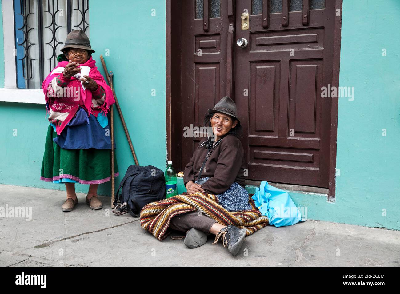 Mendicanti, Ecuador Foto Stock