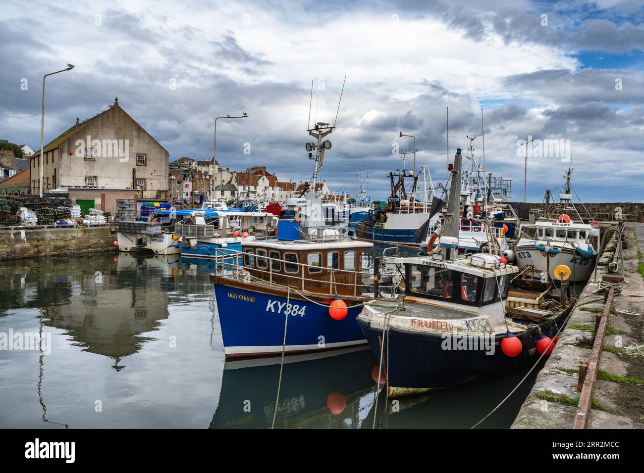 Il porto di pesca di Pittenweem, Fife, East Neuk, Midlands, Scozia, Regno Unito Foto Stock