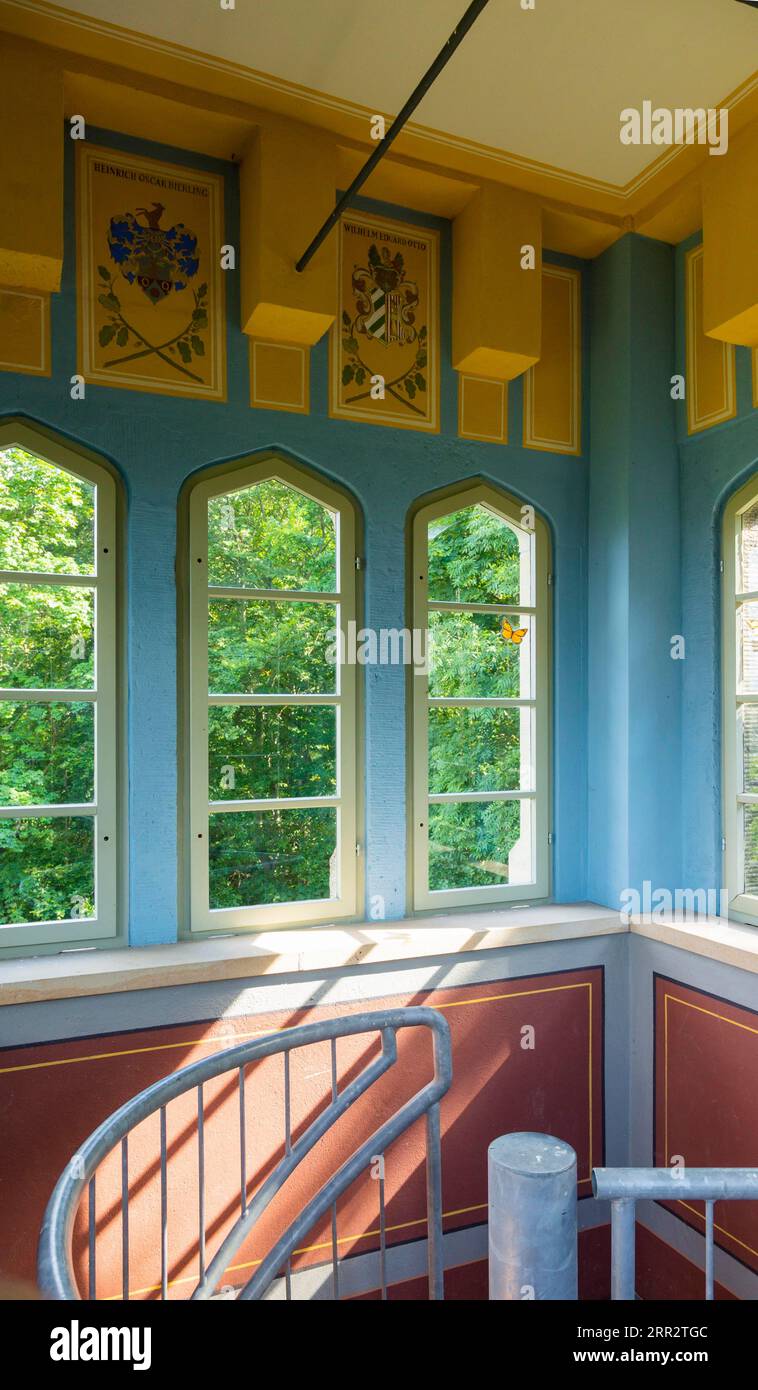 Naundorf è un distretto della città sassone di Dippoldiswalde nel distretto di Saechsische Schweiz-Osterzgebirge. Il parco paesaggistico con il Foto Stock