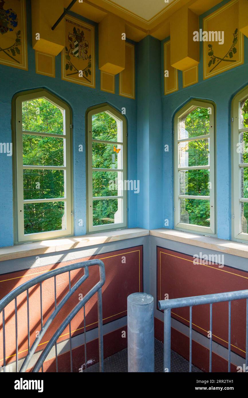 Naundorf è un distretto della città sassone di Dippoldiswalde nel distretto di Saechsische Schweiz-Osterzgebirge. Il parco paesaggistico con il Foto Stock