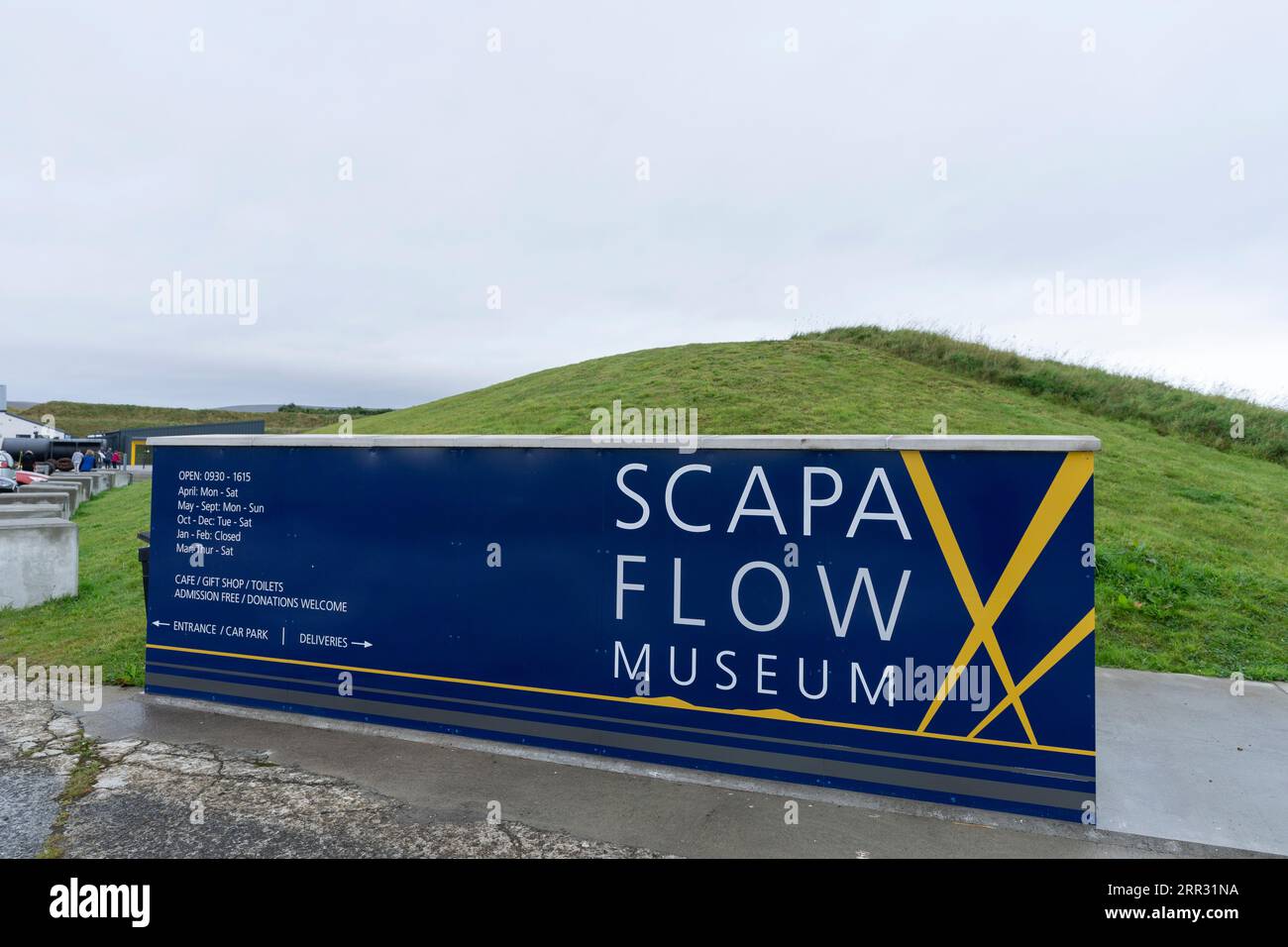 Lo Scapa Flow Museum, recentemente ampliato, si trova a Lyness, Hoy, Isole Orcadi, Scozia, Regno Unito Foto Stock